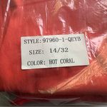 Tractr Women's Mona High Rise Ankle Length Coral Pink Jeans Size 14 NWT Red Photo 11