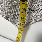 Keren Hart Cardigan Womens Open Weave Lagenlook Tan Fishnet Size Large Black Photo 8