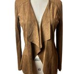 Mango MNG  Genuine Brown Suede Jacket Small Photo 1