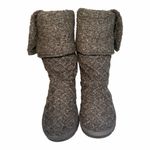 UGG  Cardy Tall Knit Button Boots Gray Sweater Winter Comfort Women Photo 1