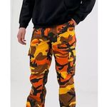Zumiez Rothco Orange Camo Cargo Pants Size Small Photo 0