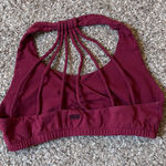 Women's Red Cotton Sports Bra Size XL Photo 0