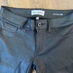 DL1961  Womans Black Emma Power Legging Leather Coated Jeans Size 27 Photo 4