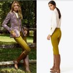 Tory Burch  Devi Golden Mustard Corduroy Pants XS Photo 3