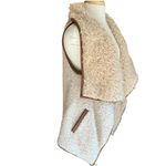 Anthropologie ANTHRO LOVE TREE VEGAN FAUX WATERFALL ASYMMETRICAL LEATHER TRIM VEST S Photo 5