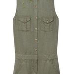 The Kooples | Khaki Embroidered Romper | Size XS Photo 0