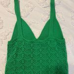 ZARA  Green Crochet Knit Top Photo 1