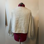 CAD Sweatshirt Cropped Gray with Lace Up Neck Size XS Photo 2