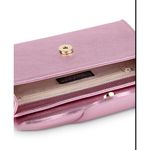 Liselle Kiss pink metallic leather clutch handbag crossbody Photo 15