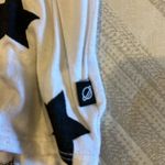 Terez  Women’s White with Black Stars Racerback Tank Top Size S Photo 3