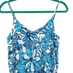 Lilly Pulitzer  Deanna Succulent Blue Pop‎ Up Coronado Crab Romper Size Small Photo 3