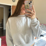 Cropped Crewneck Gray Photo 0