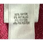 St. John Black Label Pink / Metallic Thread Knit Cardigan Jewel‎ Buttons Size 6 Photo 4