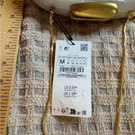 ZARA  Cream Clutch with Gold Accent Photo 4