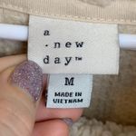 A New Day  Tan Sherpa Cowl Neck Pullover Long Sleeve Shirt Photo 5