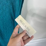 Mikael Aghal‎ blue gray open knit poncho dress Photo 3