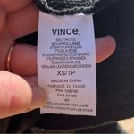 Vince Women’s Gray Wool Silk Cashmere Leather Trimmed Cardigan Jacket Size XS Photo 6