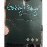 Gabby Skye  Women's‎ Size 10 Plum Teal Plaid Ruffle Sleeve Cozy Knit Dress Photo 3