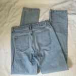 ZARA  split hem straight leg jeans Photo 3