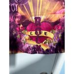 VTG Y2K Girlfriends LA Skirt XS Purple Heart Tattoo Skater Rock Love Whimsygoth Photo 2