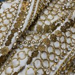 Topshop 10E02QGLD Ivory/Gold Sequin Beaded Mini Party Evening Dress Size 4 Photo 11