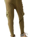 FREE PEOPLE MOVEMENT‎ Olive Green Ribbed Jogger Pants Large Boho Lounge Luxury Photo 3