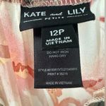 Kate And Lilly Petite Floral Sheer Top Smocked Waist Tiered Ruffle Midi Dress 12 Size 12P Photo 4