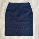 Banana Republic NEW! Swiss Dot Pencil Skirt Navy Blue Sz 2 Photo 3
