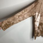 PPLA  Petra cold shoulder top tan tie dye shirt size large Photo 2