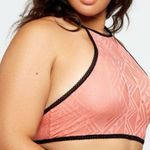 ICOLLECTION Euphemia Mesh Bralette Size 3X Peach Lined Sexy Hot Seductress Pink Photo 8