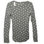 Old Navy Women's Long Sleeve Polar Bear Printed Thermal Top Size Small Tall Photo 1