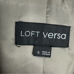 Loft Versa Striped Seasonless Stretch Double Breasted Blazer Size 6 Photo 3