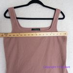 Eloquii New! mauve rose pink square neck ribbed bodysuit, 18/20 Photo 4