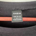 SheIn  Unity Striped Panel Belted A-line Dress Black White Size L Photo 5