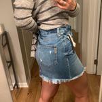 Paige NWT AFIA denim high rise distressed jean skirt! Photo 2