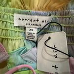 Anthropologie Current Air Noah Split Neck Top Women's XS Multicolor Ruffled Pastel Kidcore Photo 7