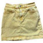 Hollister  Sunny Yellow Denim Ultra High-Rise Skirt Size 3 Photo 0