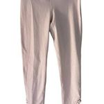 Mono B Women's Size Small Pink Cropped Criss Cross Cut Bottom Leggings Photo 1