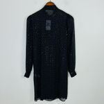 Michael Michael Kors Black Polka Dot Shirt Dress XXS Bow Tie Neck Long Sleeve Photo 8