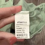 SheIn  Light Green Square Neck Ribbed Cropped Tank Top Photo 3