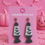 Lava Lamp Earrings 🦇 Spooky Cute Halloween Girly Statement Jewelry Photo 0