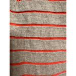 Madewell Sweater Womens Size Small Gray Orange Striped Pullover Round Neck Photo 3