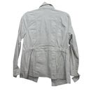 CAbi  #5659 Women's White Kenya Safari Utility Military Jacket Size Medium Photo 2