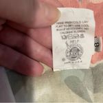 Leslie Fay Vintage Midi Dress Flax Floral Chiffon Shirt Sleeve ILGWU 8 Petite Photo 8