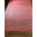 Versatile Beautiful Orange With Embellishments Scarf, Shawl, Cover Up‎ Photo 4