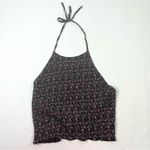 Ditsy Floral Halter Crop Top Size L Photo 1