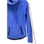 Athleta  Pullover Womens XXS Blue Sentry Active Hoodie Sweatshirt Cowl Neck Photo 7