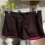 Athletic Works Athletic Shorts Womens Small Elastic Drawstring Black Mesh Hot Pink Photo 2