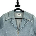 Show Me Your Mumu  Outlaw Romper Denim‎ Zip Front Belted Blue Size XL Photo 4