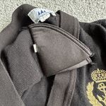 Bay Point Threads women's black cardigan sweater w/gold trim glitter, size Large Photo 7